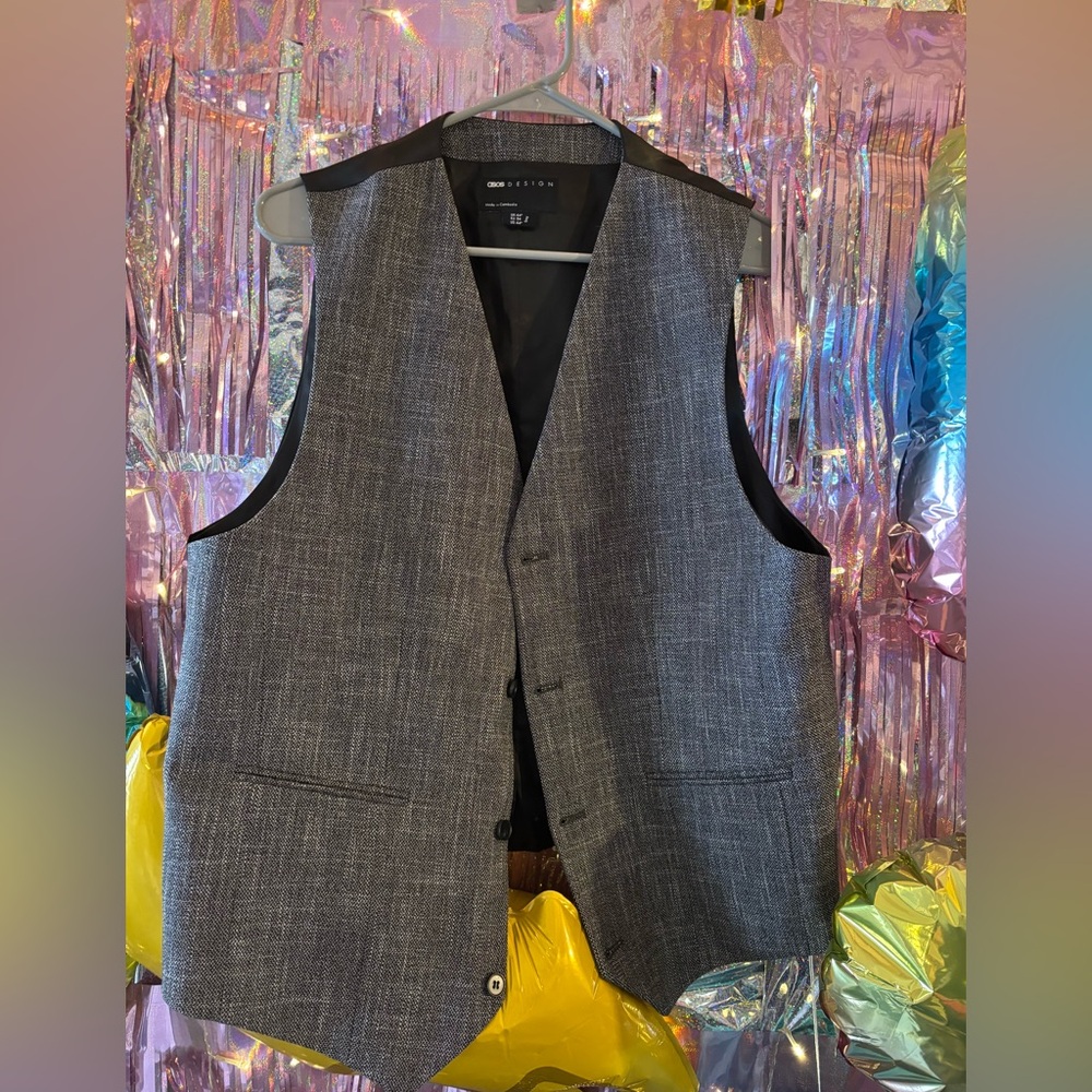 Grey Annie Hall Inspired Vest